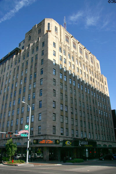 University Towers (former Stuart Building) (1928) (13 floors) (140 North 13th St.) houses Rococo Theater. NE. Architect: Davis & Wilson.