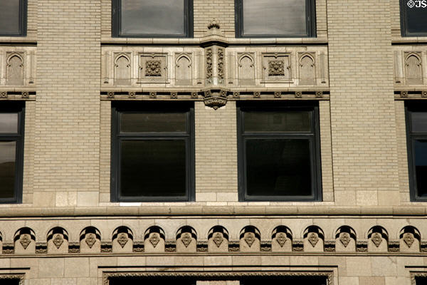 Moorish details of Sharp Building. Lincoln, NE.