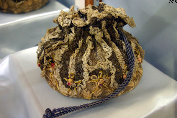 Reticule (handbag) (c1862) made by Mary Todd Lincoln for her sister Nancy Todd at Warp Pioneer Village. Minden, NE.