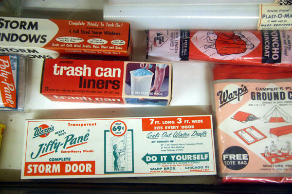 Plastic products invented by Harold Warp at Warp Pioneer Village. Minden, NE.