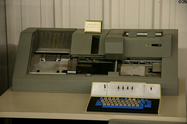 IBM model 29 punch card unit (1964) at Warp Pioneer Village. Minden, NE.