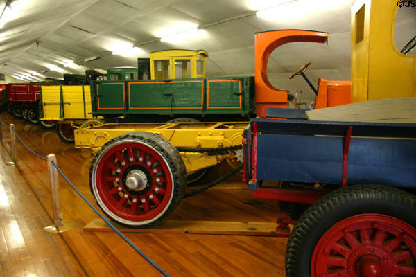Collection of trucks of (1910s-30s) at Warp Pioneer Village. Minden, NE.
