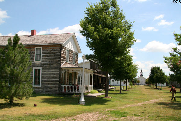 Open air museum setting of Lincoln County Historical Museum. North Platte, NE.