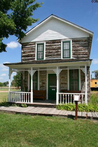 Ericson house where owner offered water to travelers on Oregon Trail. North Platte, NE.