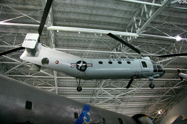 Piasecki CH-21B Work Horse helicopter (1953-72) at Strategic Air Command Museum. Ashland, NE.