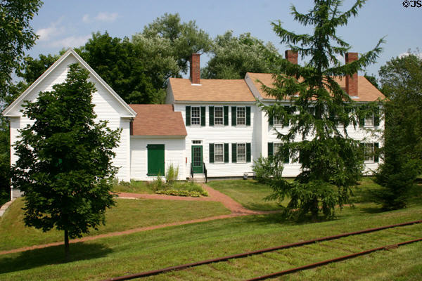 Pierce Manse, home of lawyer Franklin Pierce (1842-48) before he became president in 1853 (14 Horseshoe Pond Lane). Concord, NH.