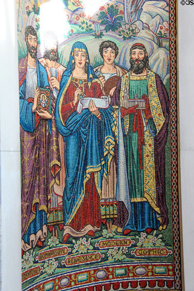 Christian art mosaic (1929-31) by Salvatore Lascari at Currier Museum of Art. Manchester, NH.