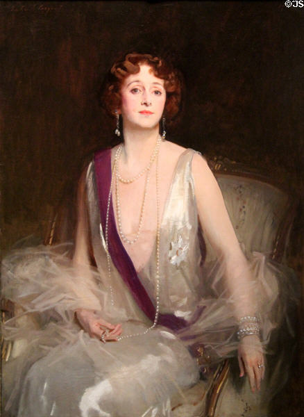 Grace Elvina, Marchioness Curzon of Kedleston painting (1925) by John Singer Sargent at Currier Museum of Art. Manchester, NH.