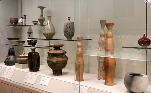 Ceramics collection at Currier Museum of Art. Manchester, NH.
