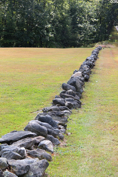 Remnant of stone wall at Robert Frost Farm. Derry, NH.