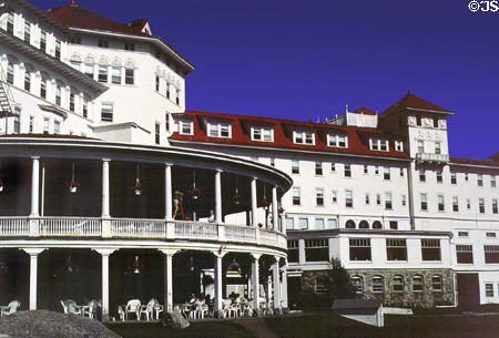 Veranda of Mount Washington Hotel. NH.