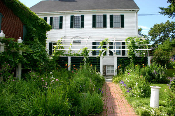 Thomas Bailey Aldrich house (c1797) at Strawbery Banke home of the Victorian poet & novelist. Portsmouth, NH.