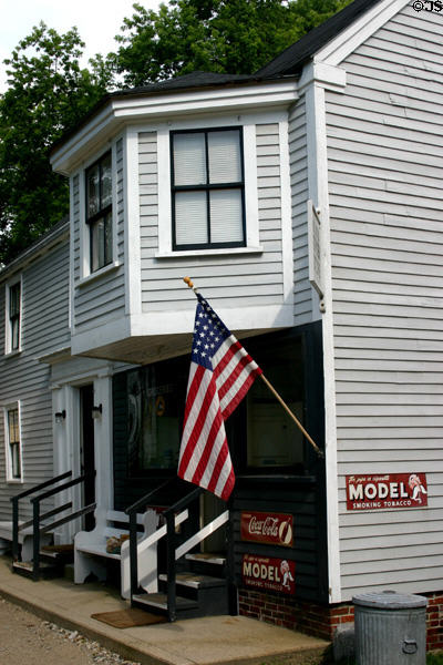 Marden-Abbot house (c1720) fitted out as World War II grocery store as it once served at Strawbery Banke. Portsmouth, NH.