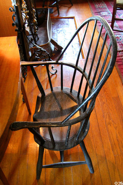 Windsor chair (early 19thC) prob. from CT in Aspet North parlor at Saint-Gaudens NHS. Cornish, NH.