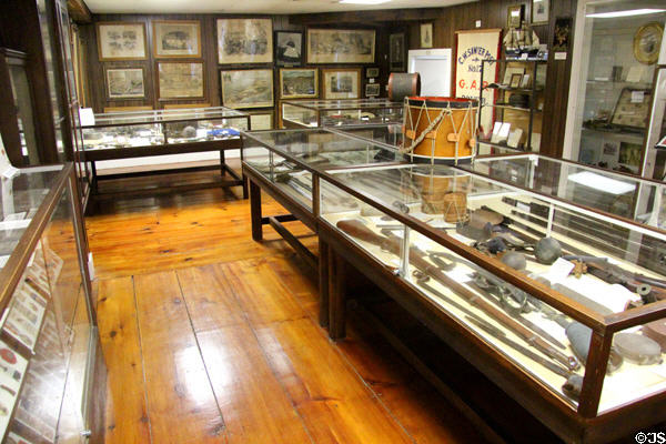 Civil War collection at Woodman Museum. Dover, NH.