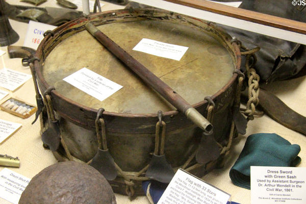 Civil War fife & drum at Woodman Museum. Dover, NH.