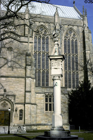 Mather Sundial (1907) & University Chapel. Princeton, NJ.