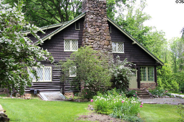 Gustav Stickley House Museum restored to how furnished in 1917 when sold by leading American Furniture designer & leader of Arts & Crafts movement. Morris Plains, NJ.