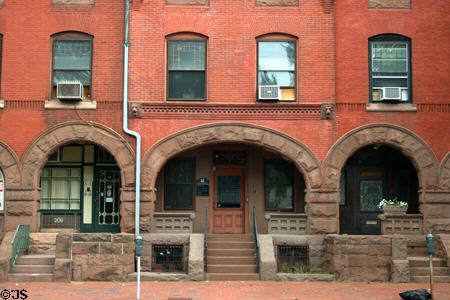 Roebling Row (202-206 W. State St.). Trenton, NJ. Style: Richardsonian Romanesque.