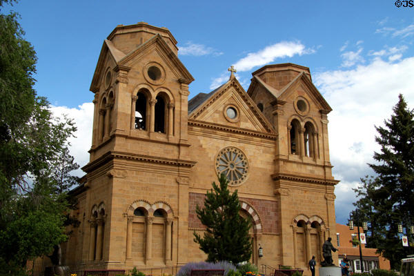 Cathedral Basilica of Saint Francis of Assisi (1869-86). Santa Fe, NM. Style: Romanesque Revival.