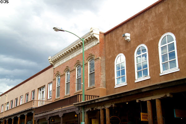 Commercial heritage buildings (W. San Francisco St.). Santa Fe, NM.