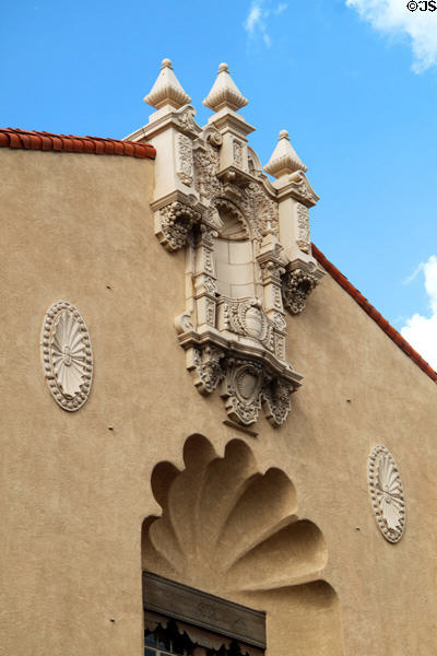 Spanish Renaissance details of Lensic Theater. Santa Fe, NM.