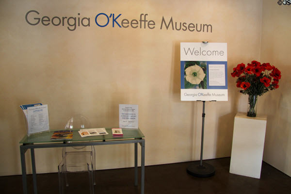 Georgia O'Keeffe Museum lobby. Santa Fe, NM.