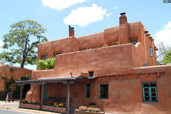 The Pink Adobe (406 Old Santa Fe Trail). Santa Fe, NM.