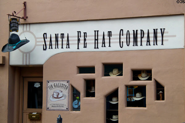 Santa Fe Hat Company (118 Galisteo). Santa Fe, NM.