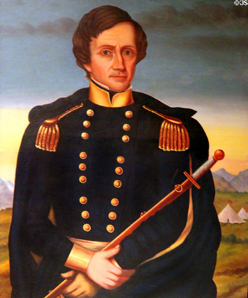 Gen. Stephen Watts Kearny (1794-1848) portrait (c1900) at New Mexico History Museum. Santa Fe, NM.