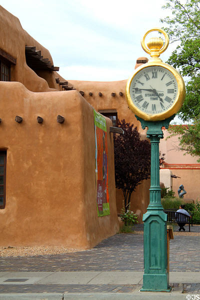 Spitz Clock (c1916) moved to New Mexico Museum of Art (1974). Santa Fe, NM.
