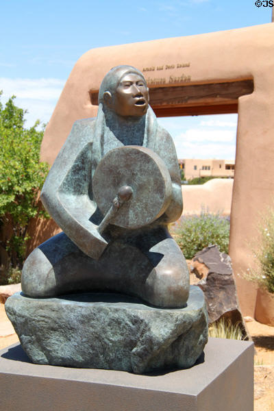 Songs of the Past sculpture (1993) by Allan Houser at Museum of Indian Arts & Culture. Santa Fe, NM.