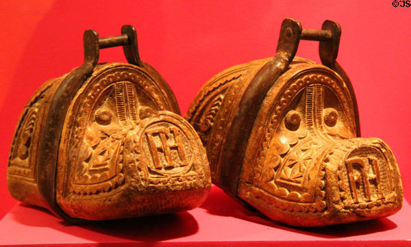 Spanish stirrups from Chile (late 19thC) at Museum of International Folk Art. Santa Fe, NM.