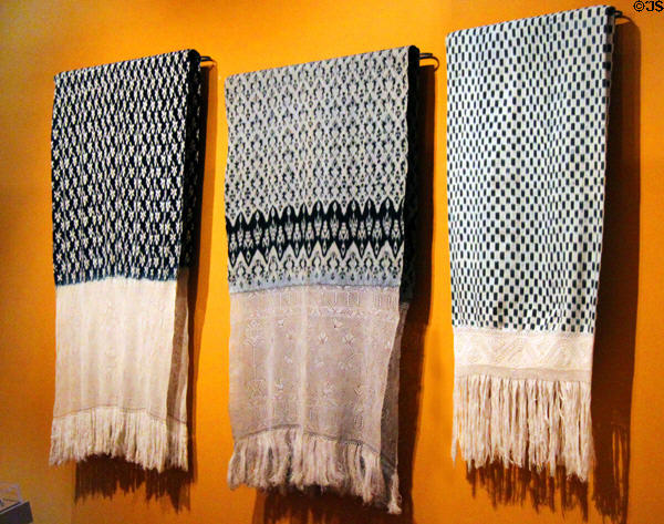 Shawls from Ecuador & Peru at Museum of International Folk Art. Santa Fe, NM.