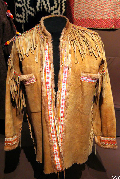 Slavey Athabascan shirt (c1880) from Northwest Territory of Canada at Museum of International Folk Art. Santa Fe, NM.