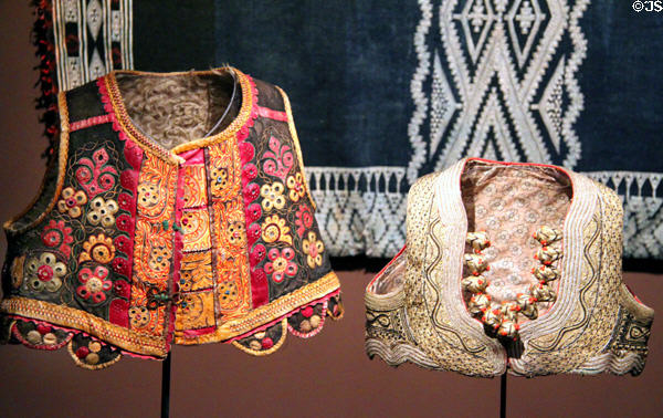 Women's vest from Hungary & Montenegro (late 19th C) at Museum of International Folk Art. Santa Fe, NM.