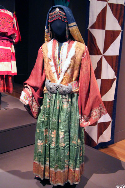 Greek wedding dress from Skyros (1775-1800) at Museum of International Folk Art. Santa Fe, NM.