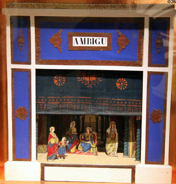 Miniature theater (19thC) at Museum of International Folk Art. Santa Fe, NM.