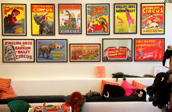 Circus posters at Museum of International Folk Art. Santa Fe, NM.