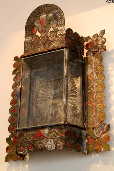 Tin niche (c1870-1900) at Museum of Spanish Colonial Art. Santa Fe, NM.