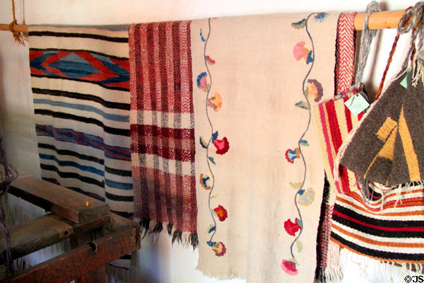 Textiles at Rancho de las Golondrinas. Santa Fe, NM.