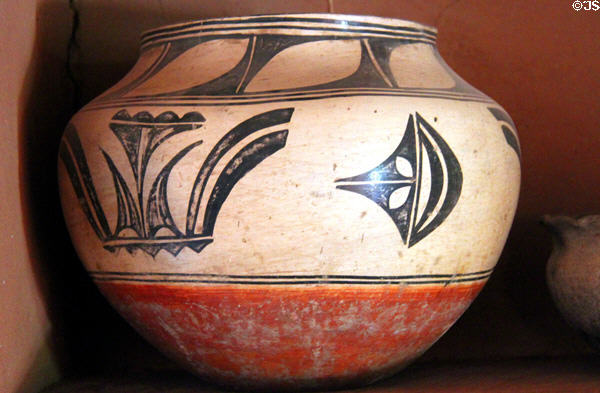 Native pottery jar at Rancho de las Golondrinas. Santa Fe, NM.