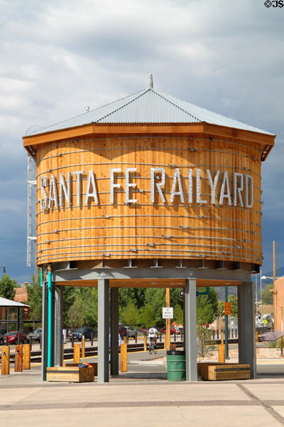 Santa Fe Railyard water tower. Santa Fe, NM.