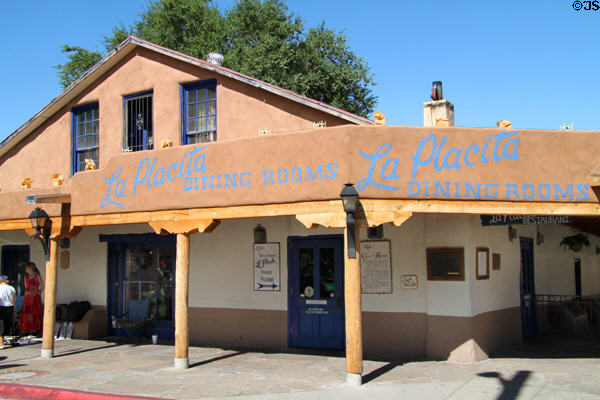 Casa de Armijo, has served as house, fort, trading post & restaurant on Old Town Square. Albuquerque, NM.