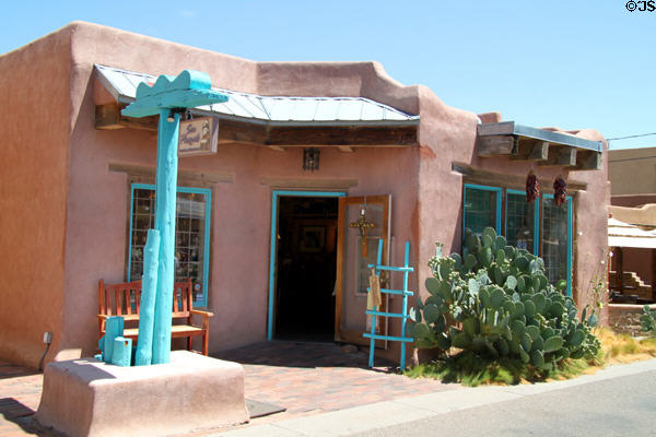 Small adobe shop on Old Town Square. Albuquerque, NM.