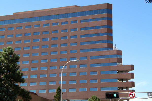 Facade of Albuquerque Petroleum Building. Albuquerque, NM.