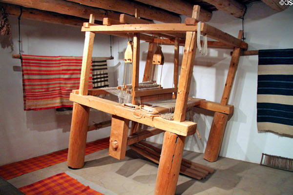 Early loom at Albuquerque Museum. Albuquerque, NM.