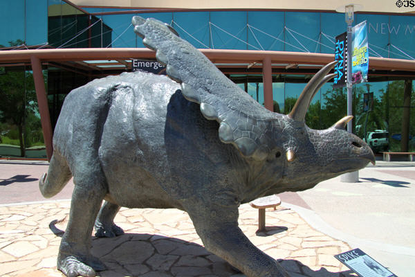 Pentaceratops sculpture by David A. Thomas at New Mexico Museum of Natural History & Science. Albuquerque, NM.