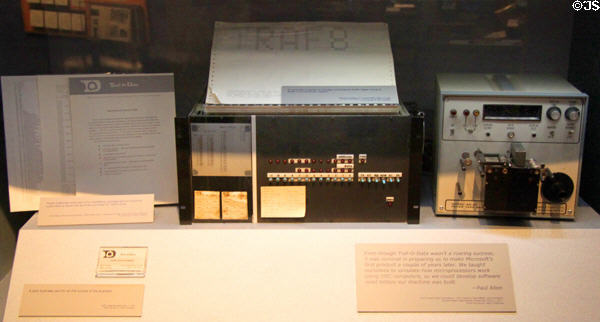 Traf-O-Data computer (c1974) used by Paul Allen in writing Microsoft's first product at New Mexico Museum of Natural History & Science. Albuquerque, NM.