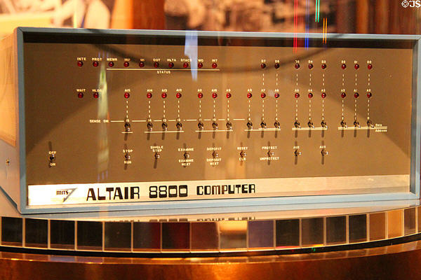 MITS Altair 8800 (1975) world's first successful personal computer at New Mexico Museum of Natural History & Science. Albuquerque, NM.